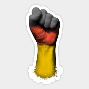 Flag of Germany on a Raised Clenched Fist Sticker